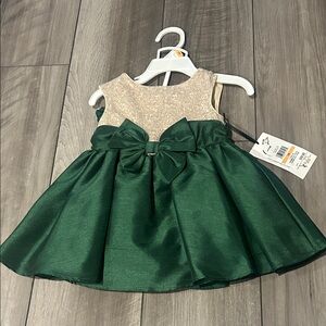 Pippa & Julie Gold and Green Formal Dress